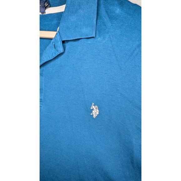 US Polo Assn. XL Mens Shirt blue Preppy Golf Luxury‎ Feel - Picture 3 of 7